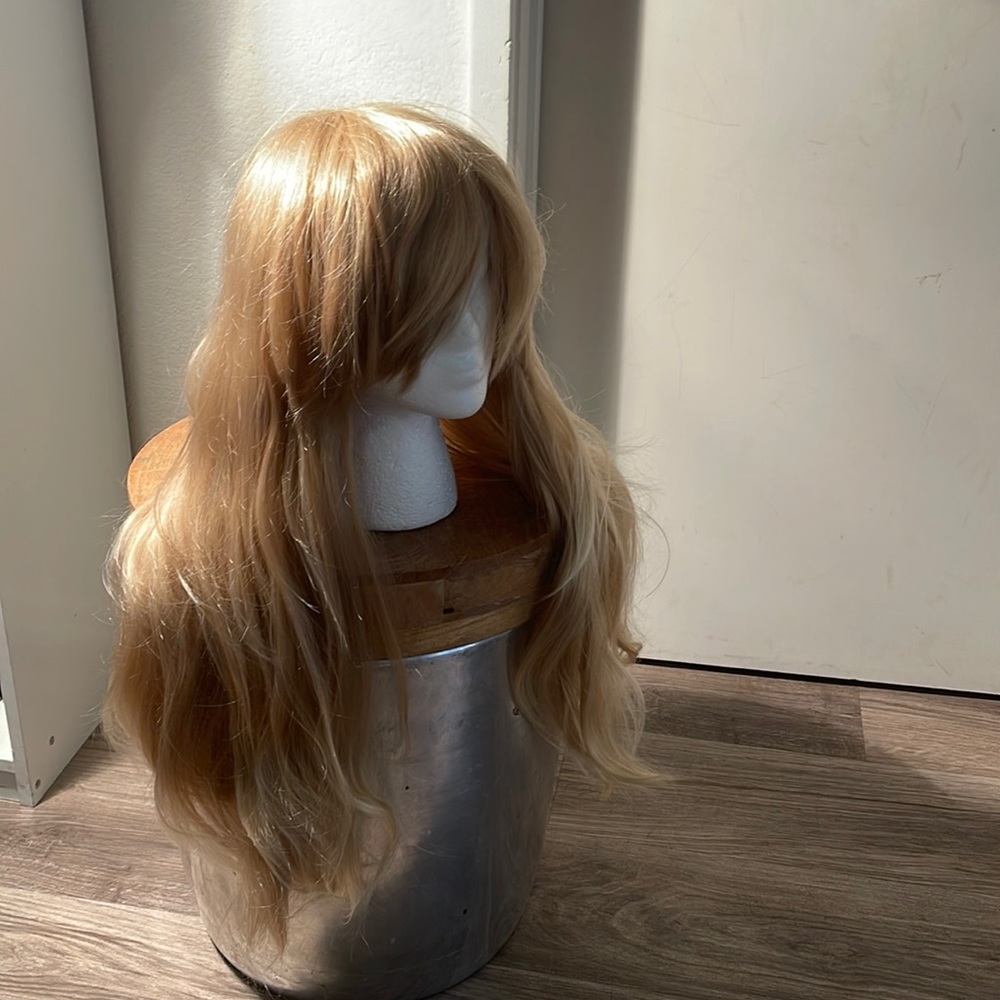 Natural Blonde Wig- 24" or 26" Long- Synthetic- Soft